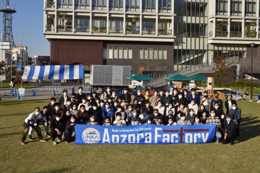 Aozora Factoryメンバーの記念写真