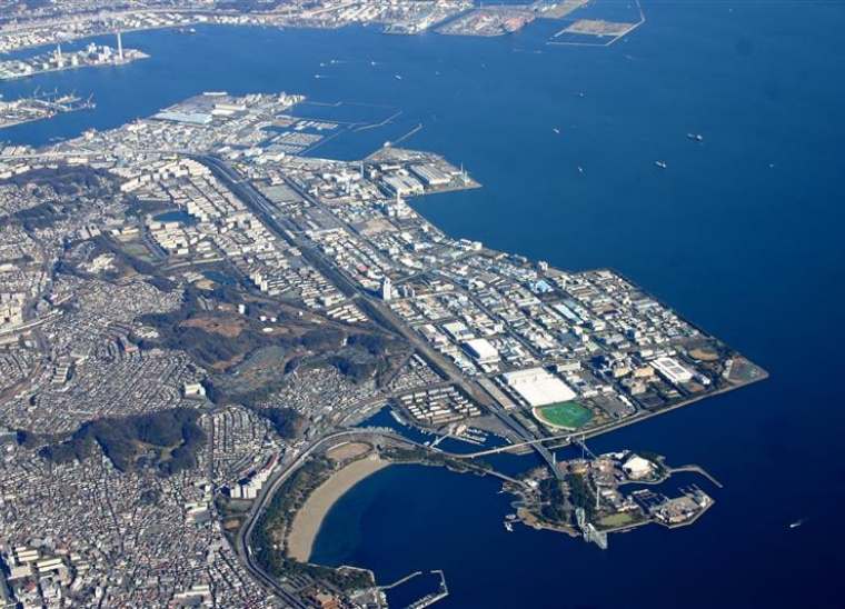 産業団地の空撮写真