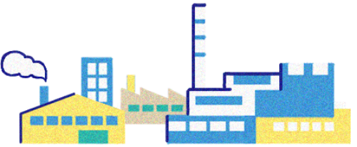 産業団地のイラスト